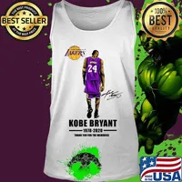 Los angeles lakers kobe bryant 1978 2020 thank you for the memories signature s Tank top