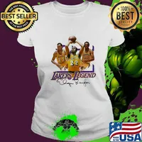 Los angeles lakers legend 22 elgin baylor signature s Ladies tee