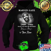 Marvin gaye 1939 1984 thank you for the memories to your name signature s Hoodie