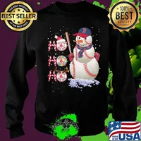 Merry christmas snowman boston red sox baseball ho ho ho s Sweater