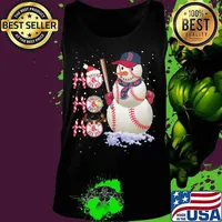 Merry christmas snowman boston red sox baseball ho ho ho s Tank top