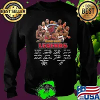 Miami heat legends basketball players signatures s Sweater