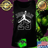 Michael jordan 23 chicago bulls basketball signature s Tank top