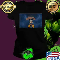 Mickey mouse hug denver broncos logo s Ladies tee