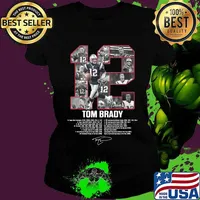 New england patriots 12 tom brady 2000 2020 thank you for the memories signatures s Ladies tee