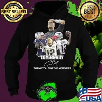 New england patriots tom brady thank you for the memories signature s Hoodie