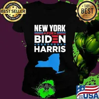 New York For Biden Harris Map Shirt Ladies tee