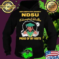 North dakota state university ndsu educated queen proud of my roots s Hoodie