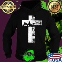 Official All I Need Today Is A Little Bit Of Camping And A Whole Lot Of Jesus Shirt Hoodie