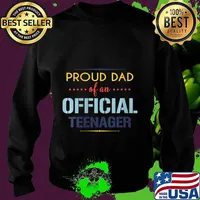 Official teenager Dad 13th birthday Dad party Shirt Sweater