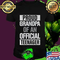 Official teenager Grandpa 13th birthday Grandpa party gifts shirt