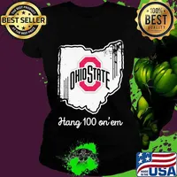 Ohio state buckeyes hang 100 on em s Ladies tee