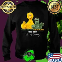Orange oscar the grouch thank you for the memories 1933 2019 signature s Sweater