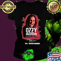 Ozzy osbourne no more tours 2 celebrating 5 decades of the prince of darkness live signatures s Ladies tee