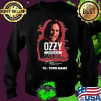 Ozzy osbourne no more tours 2 celebrating 5 decades of the prince of darkness live signatures s Sweater