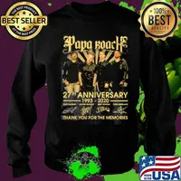 Papa roach 27th anniversary 1993 2020 thank you for the memories signatures s Sweater