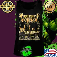 Papa roach 27th anniversary 1993 2020 thank you for the memories signatures s Tank top
