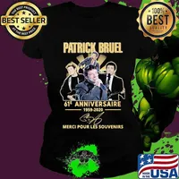 Patrick bruel 61e anniversary 1959 2020 thank you for the memories signature s Ladies tee