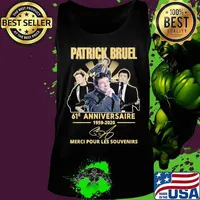 Patrick bruel 61e anniversary 1959 2020 thank you for the memories signature s Tank top
