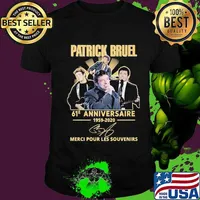 Patrick bruel 61e anniversary 1959 2020 thank you for the memories signature shirt