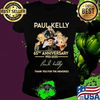 Paul kelly 65th anniversary 1955 2020 thank you for the memories signature s Ladies tee