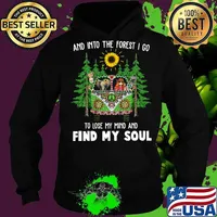 Peace bus elephant girl and into the forest i go to lose my mind and find my soul s Hoodie