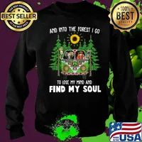 Peace bus elephant girl and into the forest i go to lose my mind and find my soul s Sweater