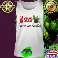 Peace love sanitize baby yoda covid-19 cvs pharmacy s Tank top