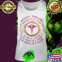 Physical therapist the soul of an angel the fire of a lioness the heart of a hippie the mouth of a sailor nurse s Tank top