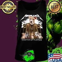 Pitbull metallica master of puppies s Tank top