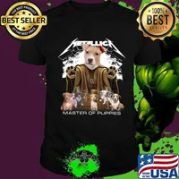 Pitbull metallica master of puppies shirt