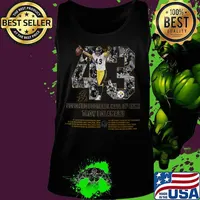 Pittsburgh steelers 43 troy aumua polamalu 2020 pro football hall of fame signature s Tank top
