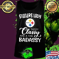 Pittsburgh steelers lady sassy classy and a tad badassy s Tank top