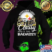 Pittsburgh steelers lady sassy classy and a tad badassy signatures s Hoodie