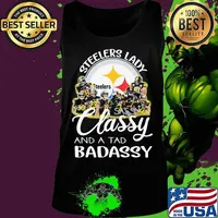 Pittsburgh steelers lady sassy classy and a tad badassy signatures s Tank top