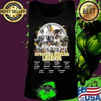 Pittsburgh steelers legends football players signatures s Tank top