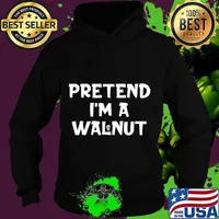Pretend I'm A Walnut Funny Lazy Halloween Party Costume T-Shirt Hoodie