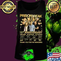 Prison break 15th anniversary 2005 2020 thank you for the memories signatures s Tank top