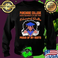 Purchase college state university of new york educated queen proud of my roots s Sweater