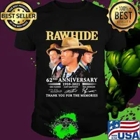 Rawhide 62nd anniversary 1959 2020 thank you for the memories signatures shirt