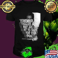 Remember the struggles along the way are only meant to shape you for your purpose black panther rip chadwick 1976 2020 picture shirt