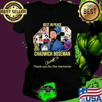 Rest in peace 43 rip chadwick Boseman thank you for the memories signature s Ladies tee