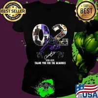 Rip Chadwick Boseman Black Panther 02 year 2018-2020 thank you for the memories signature s Ladies tee