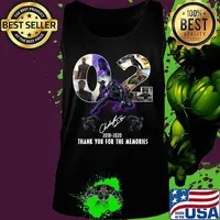 Rip Chadwick Boseman Black Panther 02 year 2018-2020 thank you for the memories signature s Tank top