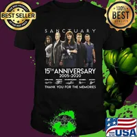 Sanctuary 15th anniversary 2005 2020 signature thank you for the memories shirt