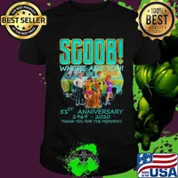 Scoob where are you 51st anniversary 1969 2020 thank you for the memories shirt
