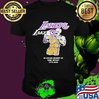 Skeleton los angeles lakers in loving memory of kobe bryant 1978 2020 shirt