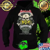 Skull mask metallica pandemic covid-19 in case of emergency cut this and it as toilet paper s Hoodie