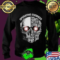 Skull operating engineer the hardest part of my job is being nice to people who think they know how to do my job s Sweater