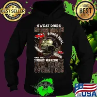 Skull sweat dries blood clots bones heal on the strongest men become tow truck operators s Hoodie